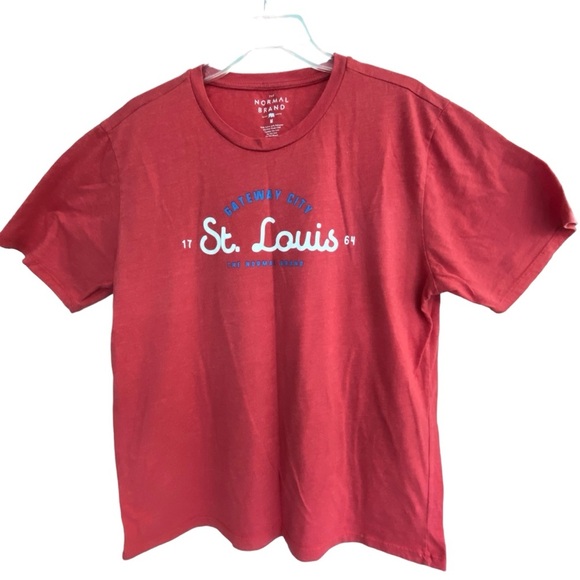 THE NORMAL BRAND St Louis Gateway Red S/S Tee Size M - Picture 1 of 1